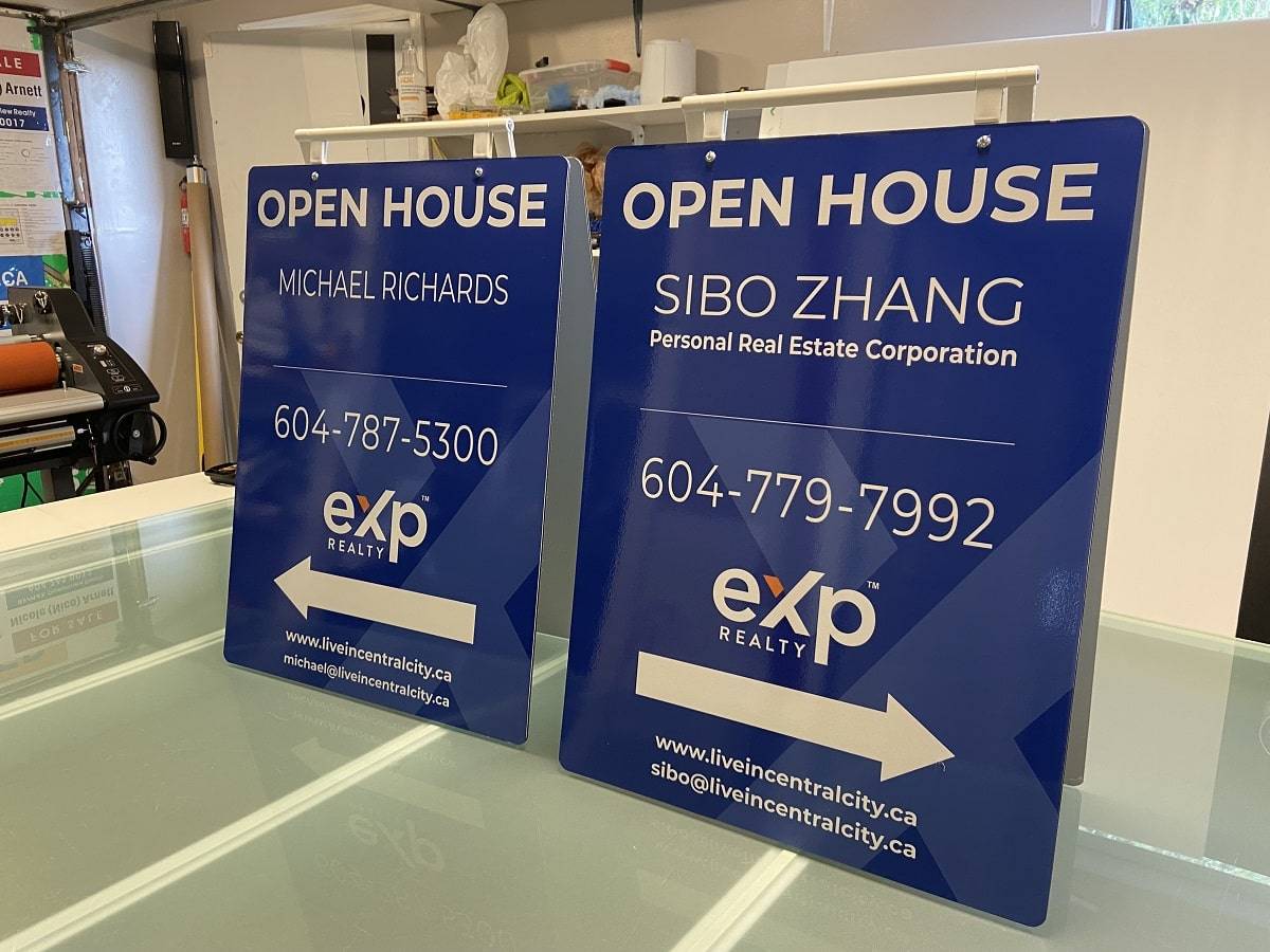 aluminum real estate signs