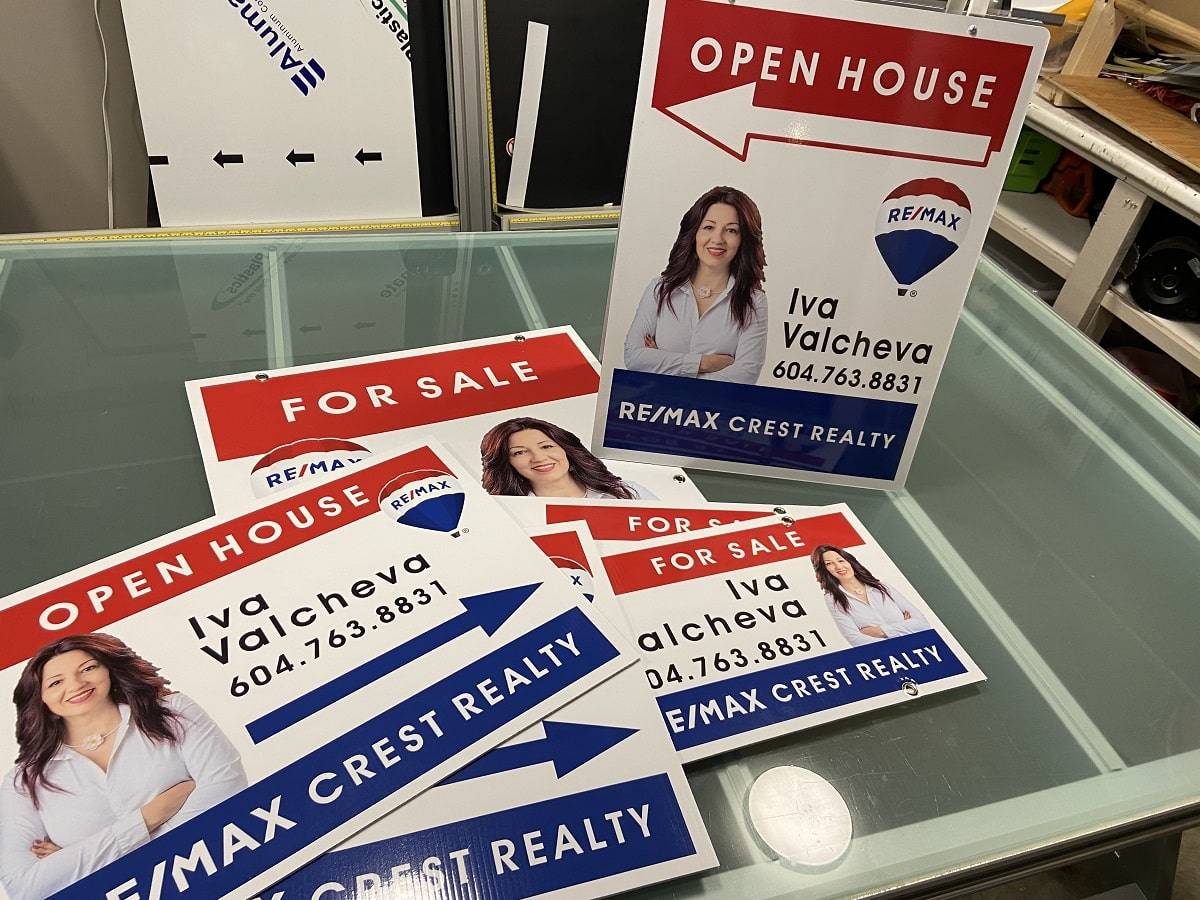 cheap real estate signs