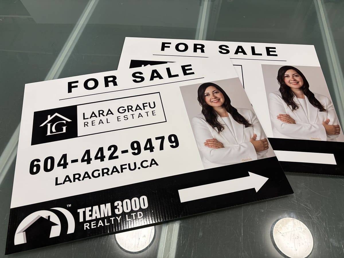 Team 3000 Realty real estate signs Vancouver