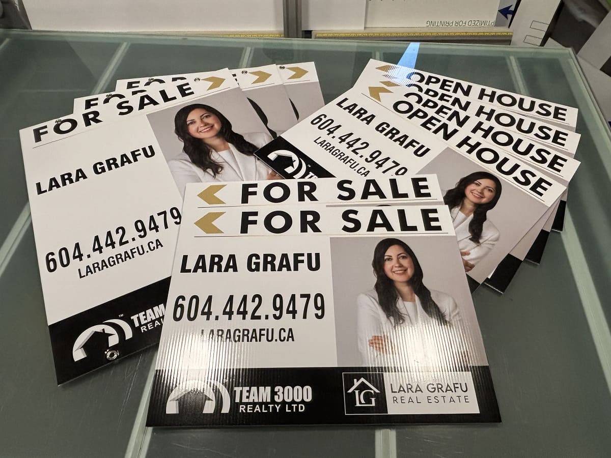 Team 3000 Realty real estate signs Coquitlam