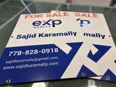 real estate signs for Exp realtors