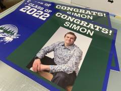 Custom graduation signs