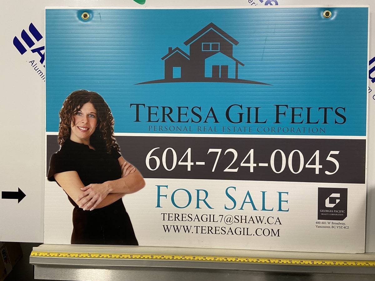 Real estate for sale signs