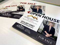 Real estate open house signs Vancouver