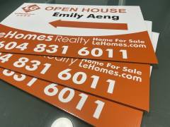Commercial real estate signs