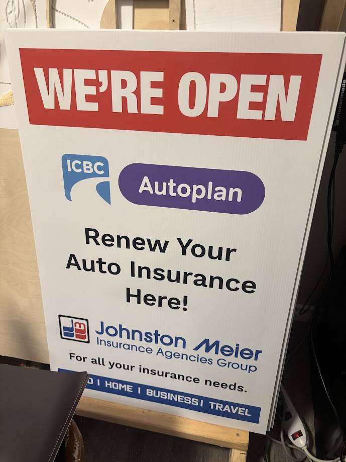 A-frame signs Coquitlam from the manufacturer in any quantity