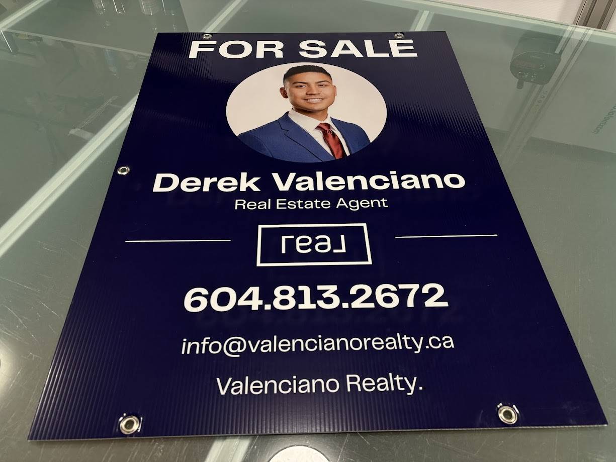 Cheap custom realtor signs in any design in Vancouver